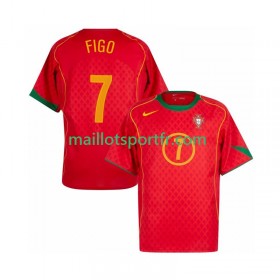 Maillot de Foot Portugal Figo 7 2004 Retro Domicile